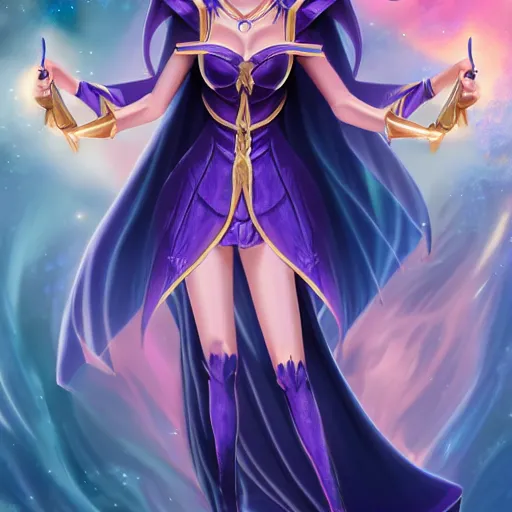 Image similar to beautiful dark magician girl, full body, mystical, ultra detailed, 4k