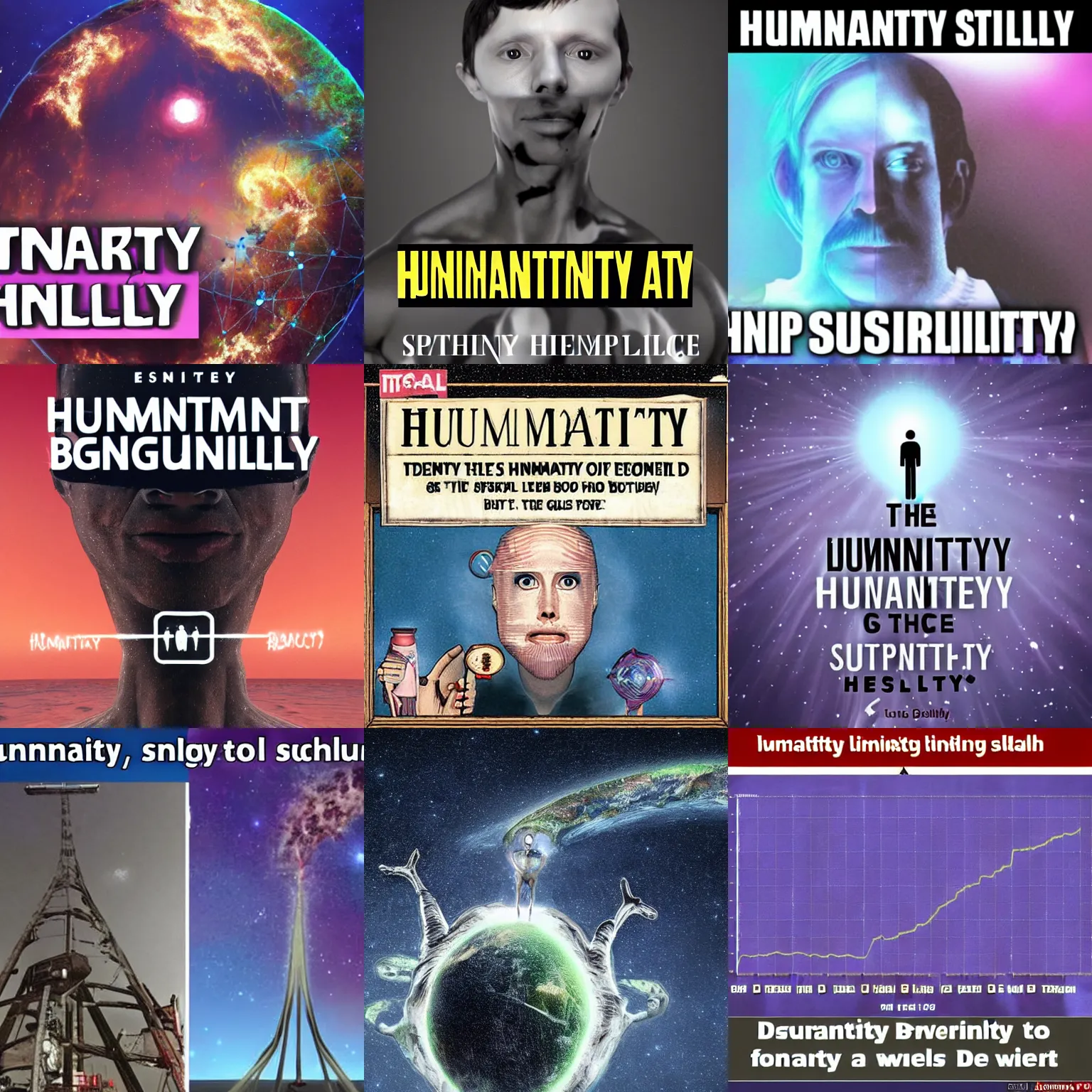 Prompt: humanity reaching singularity