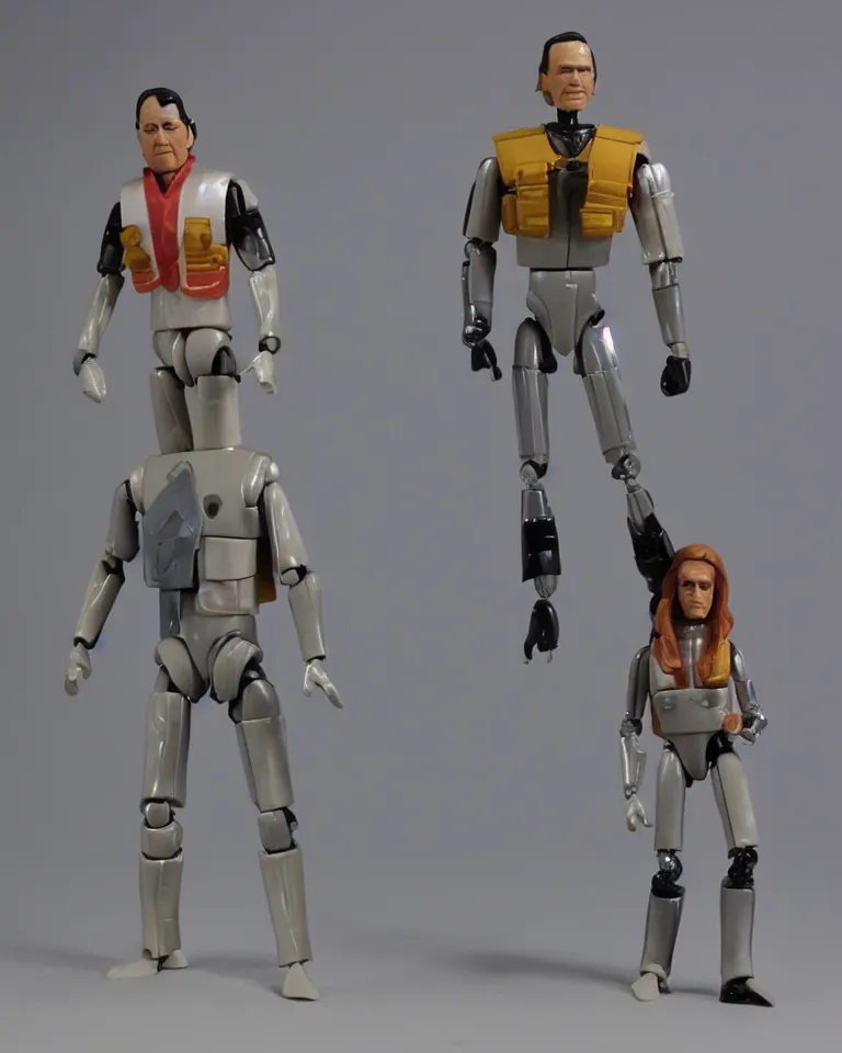 Image similar to photo of a kenner 1 9 8 0's action figure, five points of articulation, sci - fi, 8 k, full body