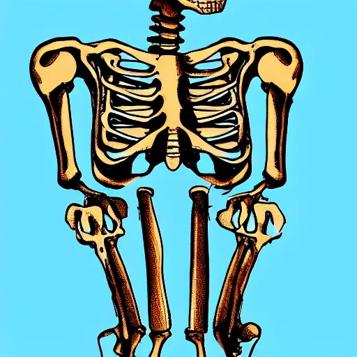 Image similar to isolated skeleton illustration funny