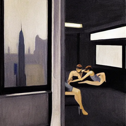 Image similar to Blade Runner by Edward hopper