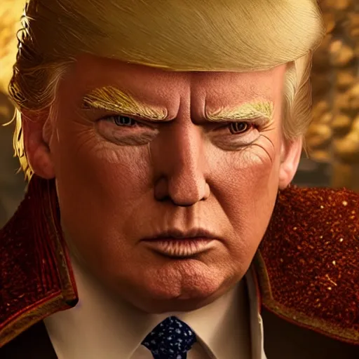 Prompt: donald trump is the witcher, hyper detailed, digital art, trending in artstation, cinematic lighting, studio quality, smooth render, unreal engine 5 rendered, octane rendered, art style by klimt and nixeu and ian sprigger and wlop and krenz cushart.