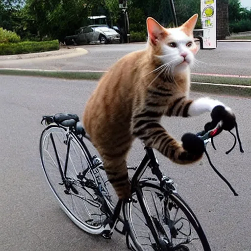 Image similar to cat cycling