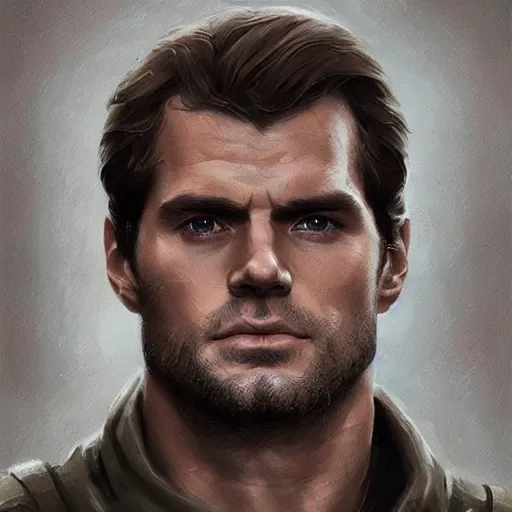 Prompt: “Portrait of Henry Cavill by Greg Rutkowski, he is about 20 years old, norwegian, short blond hair, young, manly, attractive, strong, older brother vibes, he is wearing futuristic military fatigues, highly detailed portrait, scifi, digital painting, artstation, concept art, smooth, sharp foccus ilustration, Artstation HQ”