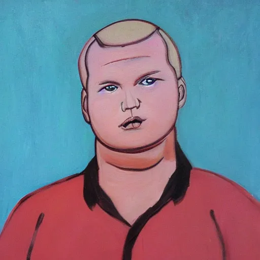 Image similar to bobby hill, portrait, by mir sayyid ali