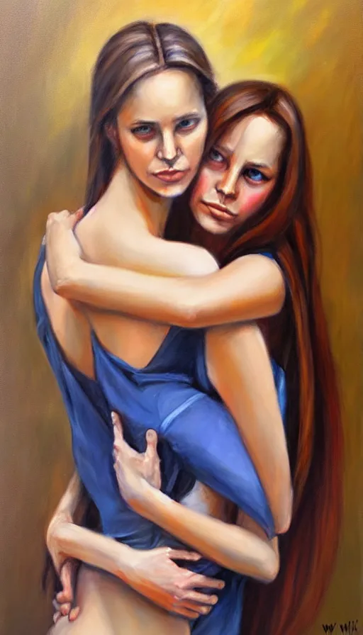 Image similar to the two complementary forces that make up all aspects and phenomena of life, by Emilia Wilk