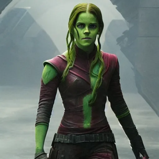 Prompt: emma watson as gamora