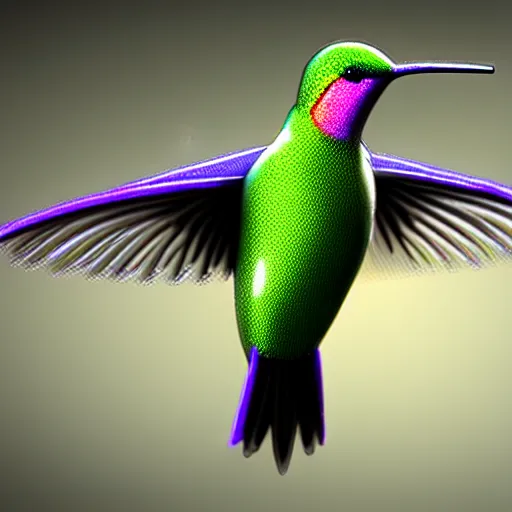 Prompt: ultra realistic cyber!!! hummingbird