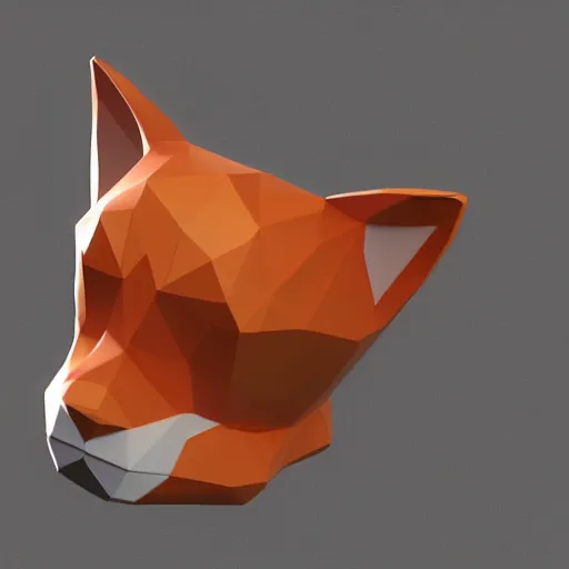 Prompt: a lovely cat sending kisses, low poly, 3d render