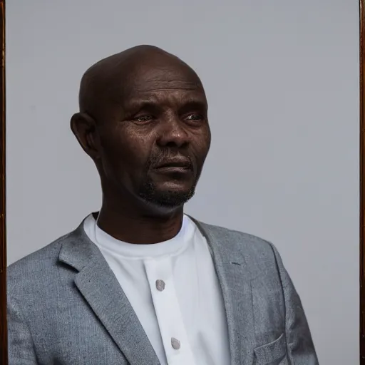 Prompt: portrait of a man by david uzochukwu