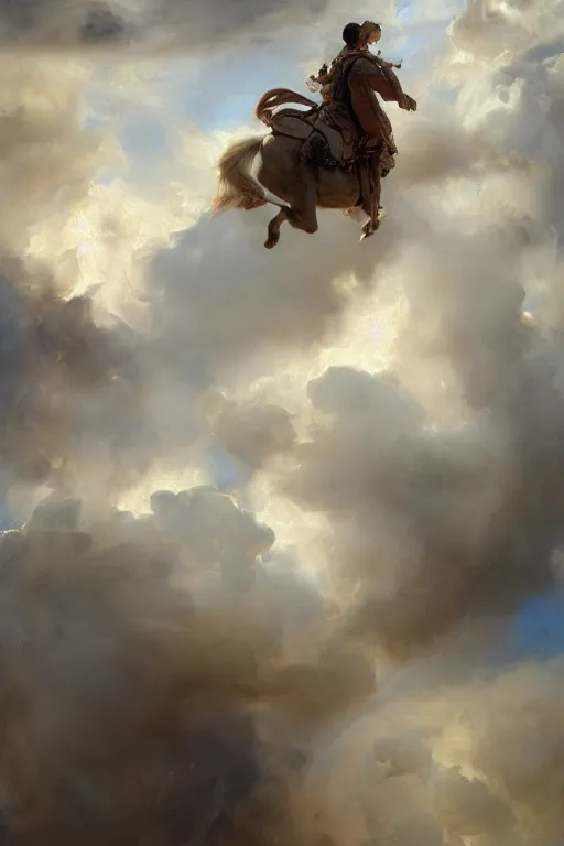 Image similar to beautiful detailed expressive impressionistic oil painting portrait of ancient roman god emperor steve buscemi ascending into the clouds wearing the civic crown, renaissance painting, art by anders zorn, wonderful masterpiece by greg rutkowski, expressive brush strokes, beautiful cinematic light, american romanticism by greg manchess, jessica rossier