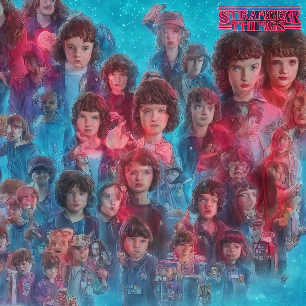 Image similar to Stranger Things Barbie Doll in the upside down