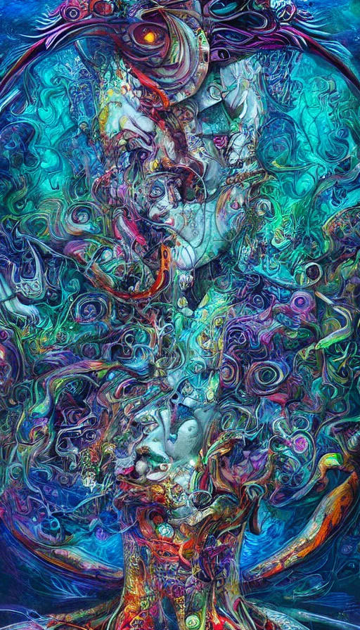 Image similar to Psytrance Artwork, by Android jones,