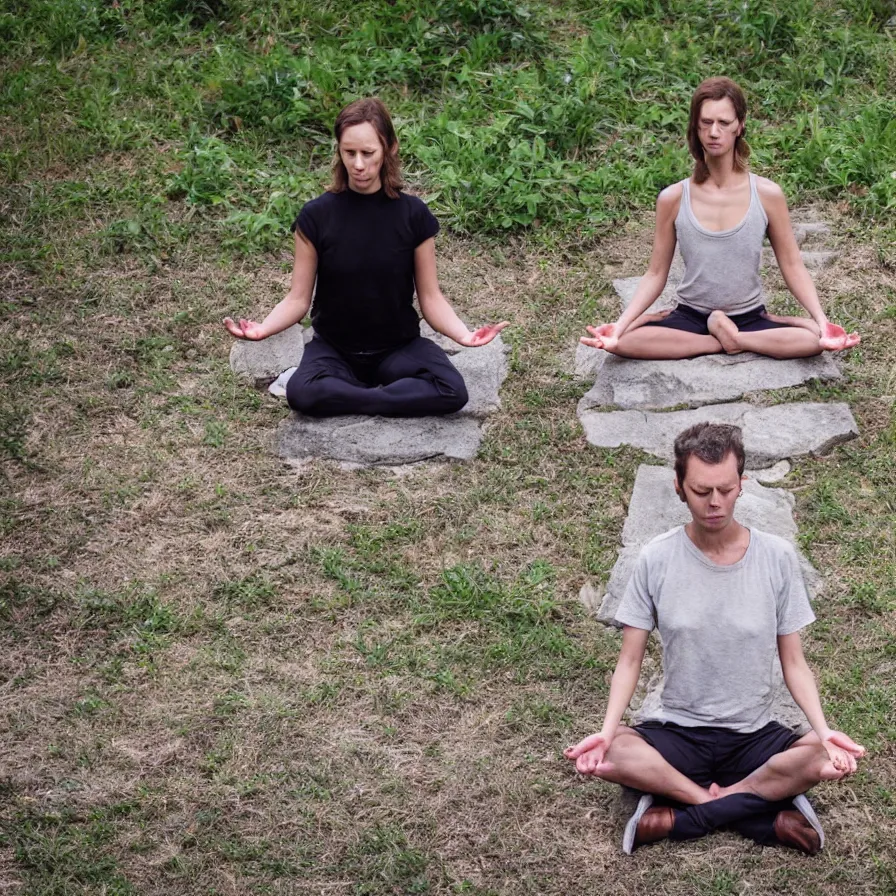 Image similar to not meditating is a crazy idea