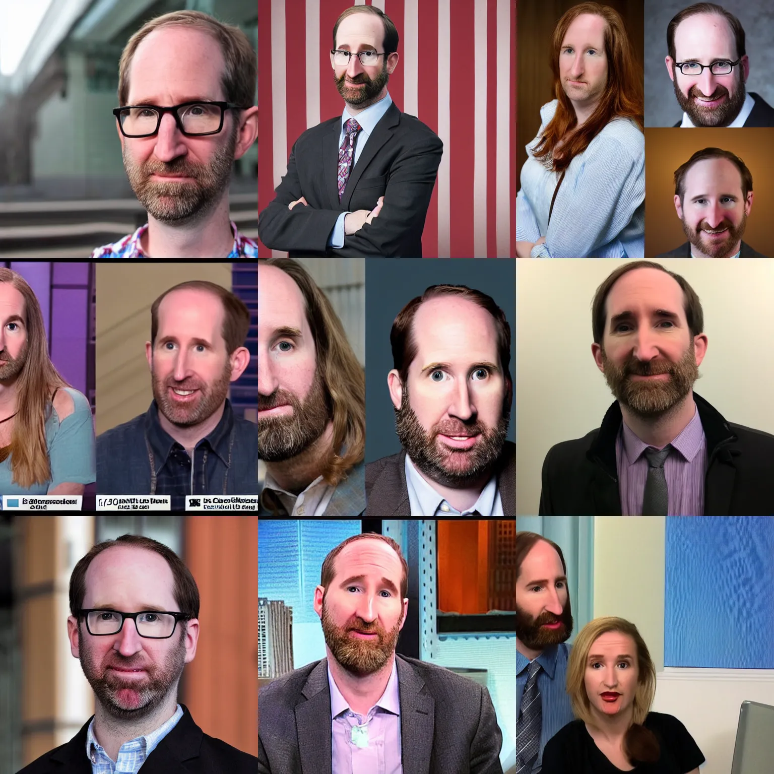 Prompt: Daily Wire commentator Matt Walsh in drag