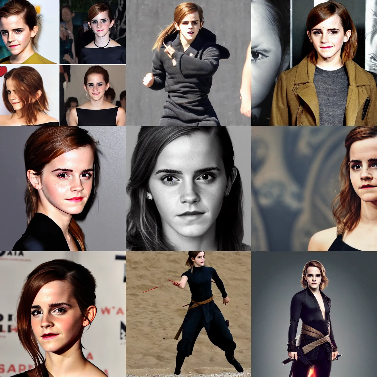 Prompt: Emma Watson as a ninja