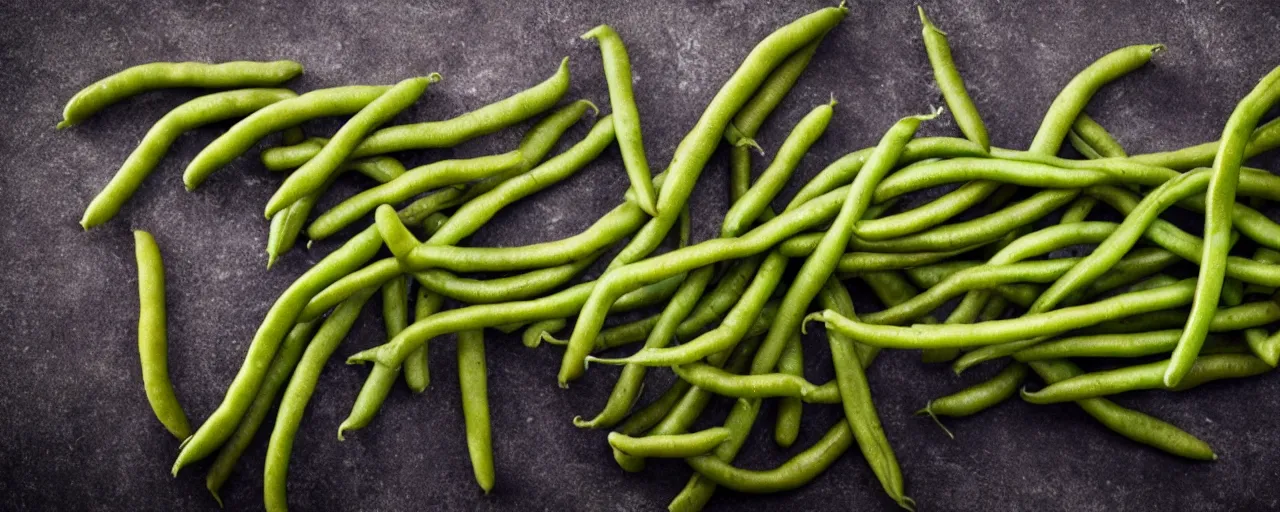 Image similar to photography strikning green beans