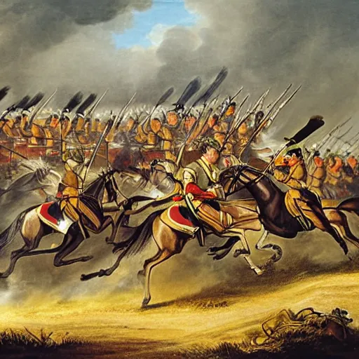 Image similar to ethiopian charge at the battle of waterloo