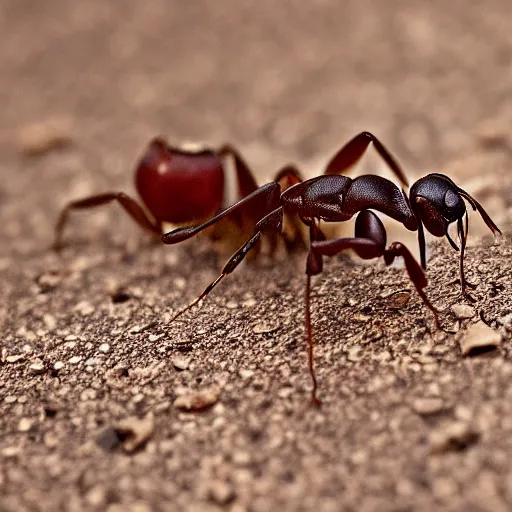 Image similar to Ants crawling on a half-eaten apple, XF IQ4, 150MP, 50mm, f/1.4, ISO 200, 1/160s, natural light, Adobe Photoshop, Adobe Lightroom, DxO Photolab, Corel PaintShop Pro, rule of thirds, symmetrical balance, depth layering, polarizing filter, Sense of Depth, AI enhanced