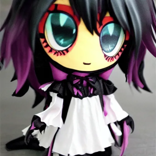 Prompt: cute fumo plush of a creature of the underworld, chibi demon girl