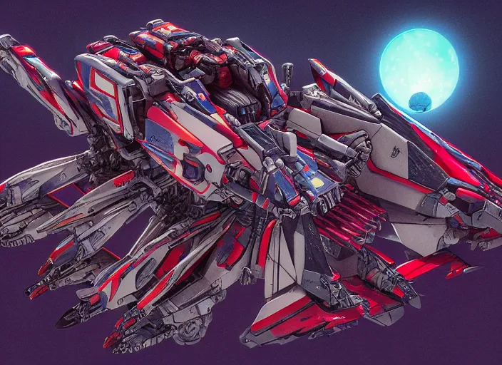 Prompt: vitruvian mecha, isometric concept gundam macross evangelion, illuminated features, detailed hatching, dramatic moonlit lighting, diagram specifications notations, by alex pardee, dan mumford, 3 d cg, octane rendered, futuristic, 2 k aesthetic, 4 k, highly saturated colors