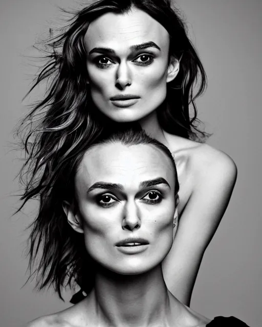 Image similar to portrait of beautiful keira knightley by mario testino, headshot, detailed, award winning, sony a 7 r