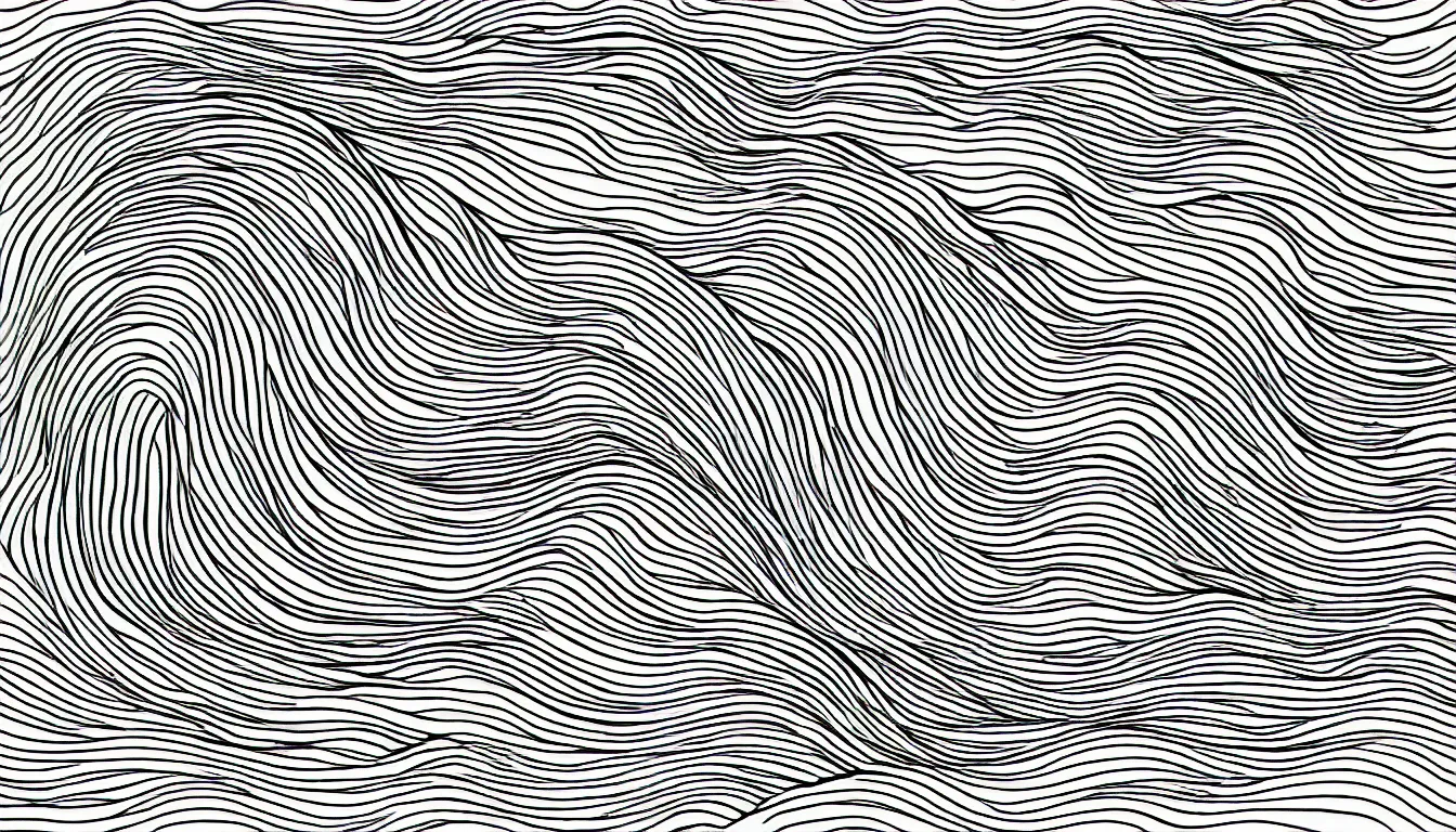 Image similar to ocean wave minimalist line drawing