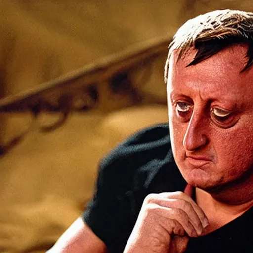 Prompt: eric bristow as alexander the great, crying salt tears for there are no more worlds left to conquer