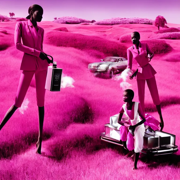 Image similar to fragrance advertising campaign by richard mosse