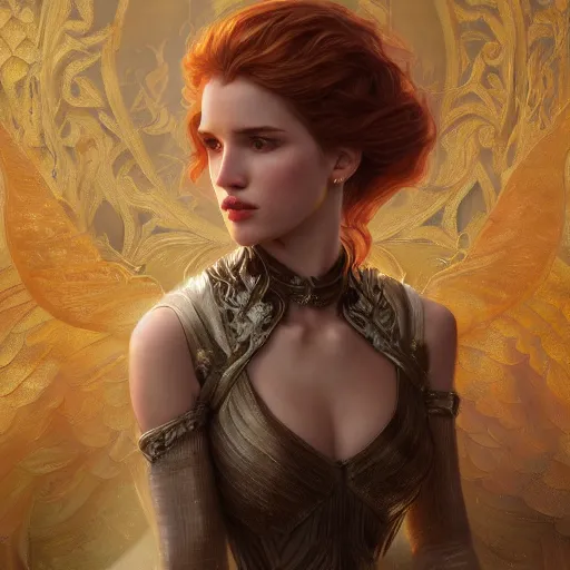 Image similar to ultra realistic illustration, bella thorne in game of thrones, intricate, elegant, highly detailed, digital painting, artstation, concept art, smooth, sharp focus, illustration, art by artgerm and greg rutkowski and alphonse mucha