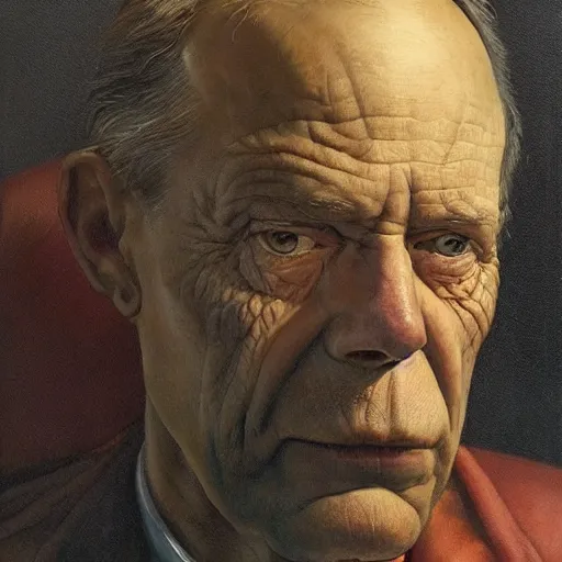 Image similar to portrait of Alvar Bjerkeng van Keppel, very detailed painting by Glenn Fabry, by Joao Ruas