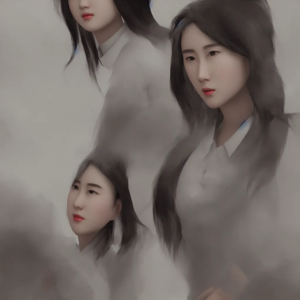 Prompt: liuyifei by xia ban ！ volumetric light, 3 d render