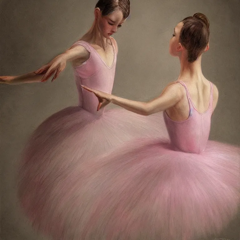 Image similar to ultra detailed hyper realistic deep focus smooth artstation wlop award winning ballerina monet