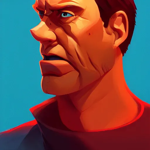 Prompt: face icon stylized minimalist die hard, loftis, cory behance hd by jesper ejsing, by rhads, makoto shinkai and lois van baarle, ilya kuvshinov, rossdraws global illumination