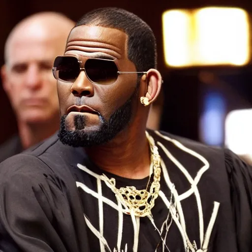 Prompt: r kelly wearing a tutu in court