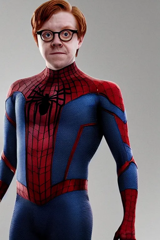 Image similar to Rupert Grint as Dr. Otto Gunther Octavius, Marvel's Spiderman Film