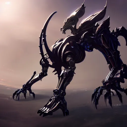 Image similar to highly detailed giantess shot, looking up at a giant 500 foot tall beautiful stunning saryn prime female warframe, as a stunning anthropomorphic robot female dragon, looming over you, walking toward you, detailed warframe legs towering over, camera looking up, posing elegantly, sharp claws, robot dragon feet, intimidating, proportionally accurate, anatomically correct, two arms, two legs, camera close to the legs and feet, giantess shot, warframe fanart, ground view shot, cinematic low shot, high quality, captura, realistic, professional digital art, high end digital art, furry art, macro art, giantess art, anthro art, DeviantArt, artstation, Furaffinity, 3D realism, 8k HD render, epic lighting, depth of field