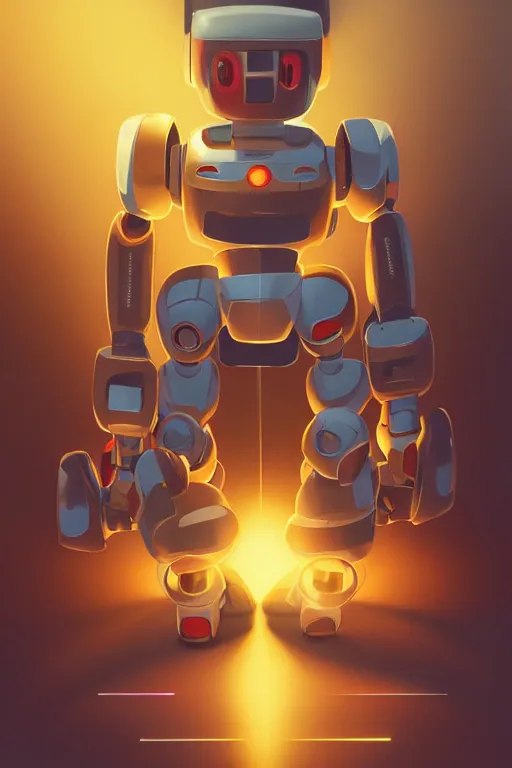 Image similar to metabots medabots medarotto medarot robot minimalist comics, behance hd by jesper ejsing, by rhads, makoto shinkai and lois van baarle, ilya kuvshinov, rossdraws global illumination ray tracing hdr radiating a glowing aura