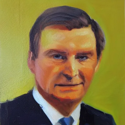 Prompt: prime minister of Slovenia oil painting