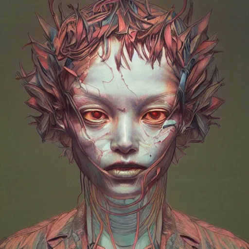 Image similar to citizen portrait soft light painted by james jean and katsuhiro otomo and erik jones, inspired by city of lost children, smooth face feature, intricate oil painting, high detail illustration, sharp high detail, manga and anime 1 9 9 9