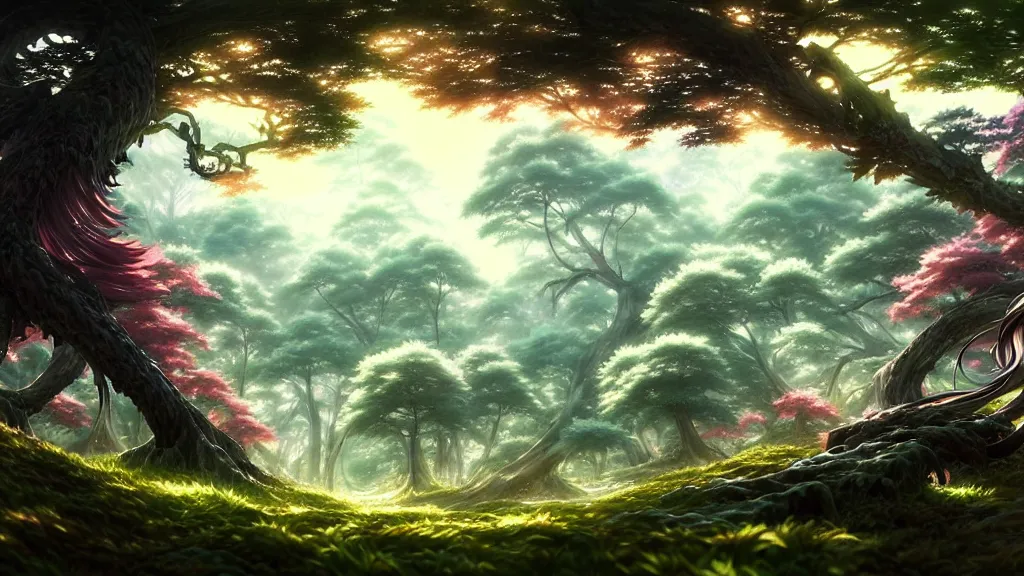 23+] Anime Forest Wallpaper - WallpaperSafari