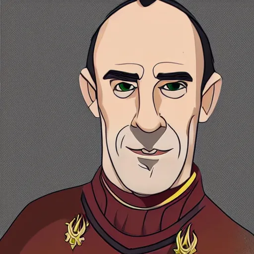 Image similar to stannis baratheon as a disney character