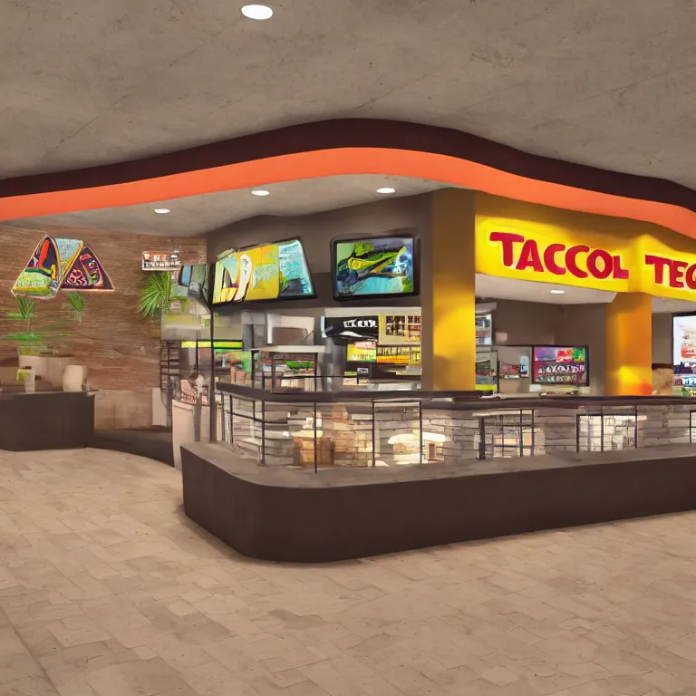 Prompt: a subterranean taco bell