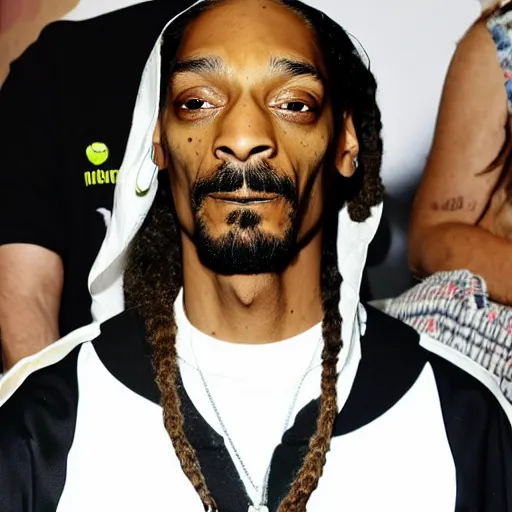 Image similar to photo of snoop dog drinking water while looking at the camera