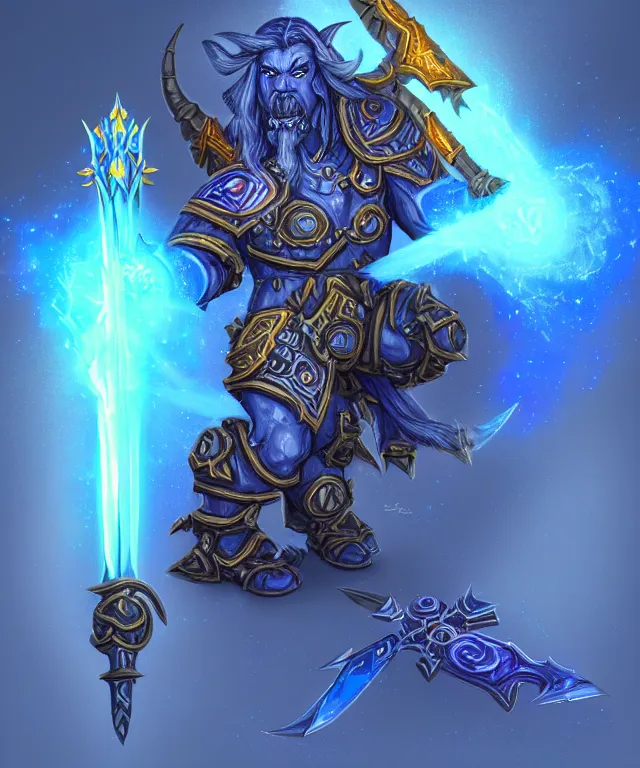 Prompt: bright weapon of warcraft blizzard weapon art, a spiral magic staff, bokeh. bright art masterpiece artstation. 8k, sharp high quality illustration in style of Jose Daniel Cabrera Pena and Leonid Kozienko, blue colored theme, concept art by Tooth Wu,