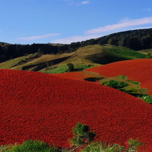 Prompt: abundant Fruition Seeds, hills, magic growth