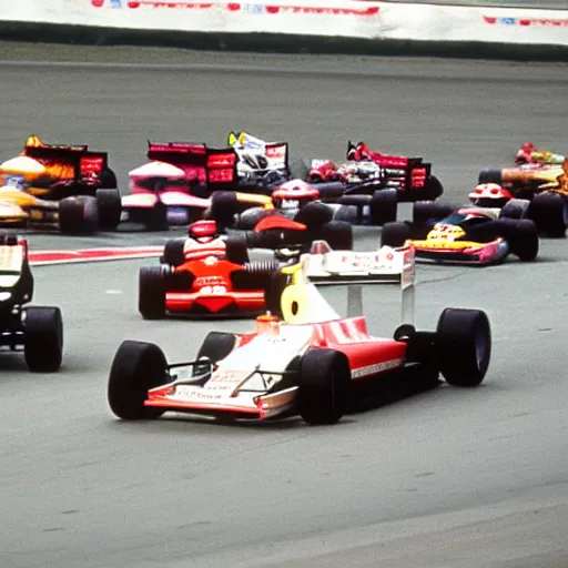 Prompt: formula 1 race in 1993