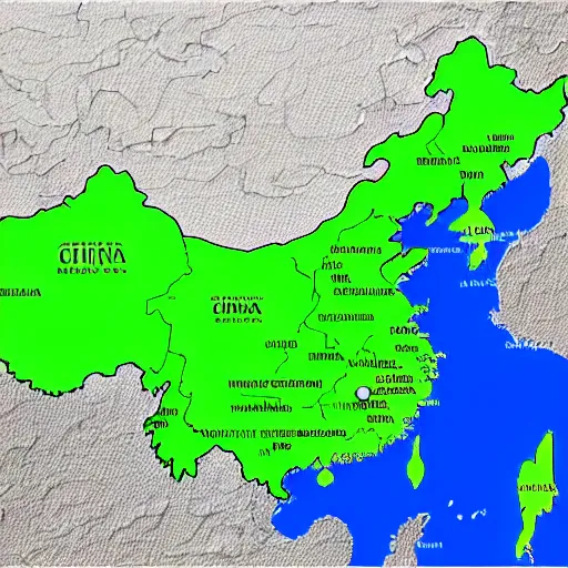 Prompt: china map with names