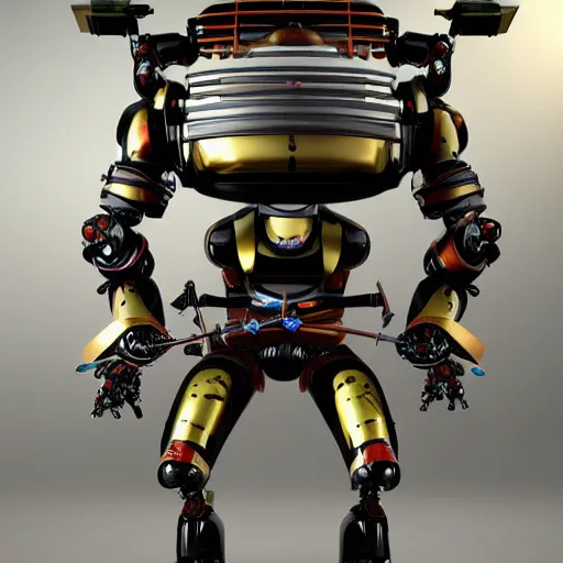 Image similar to robot samurai 500 unique photorealism 8k