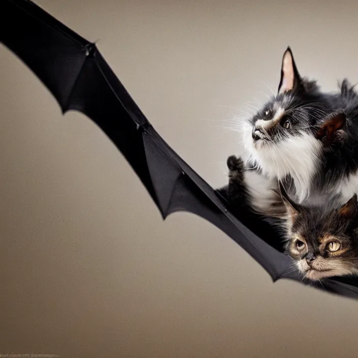 Prompt: bat cat, national geographic photo, 8 k,